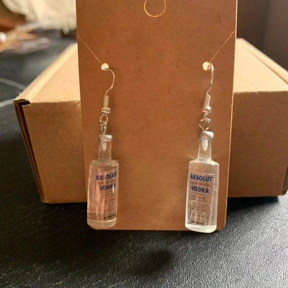 New! Vodka Drop Earrings - Picture 4 of 4